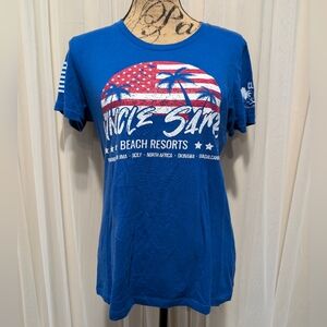 Grunt Style Blue Short Sleeve Graphic Tee